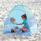 Ludi Cort de plaja Pop-up Anti-UV 50SPF Albastru