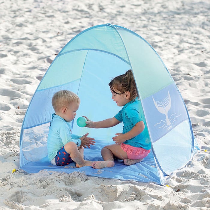 Ludi Cort de plaja Pop-up Anti-UV 50SPF Albastru