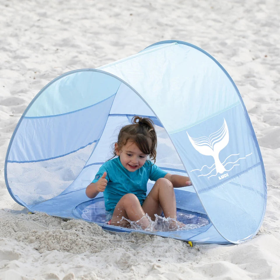 Ludi Cort Pop-up anti-UV 50SPF cu piscina
