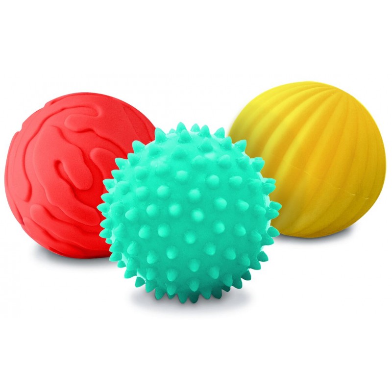 Ludi set 3 mingi senzoriale mici 6m+