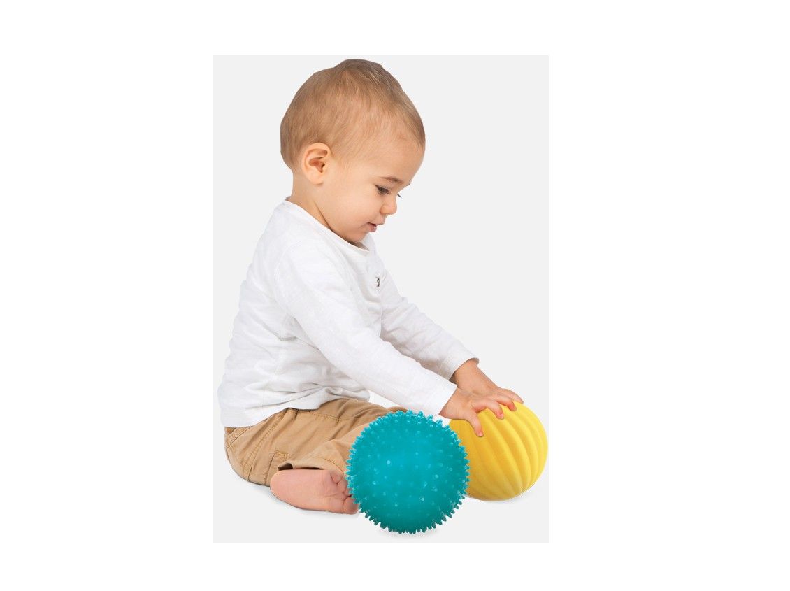 Ludi set 3 mingi senzoriale mici 6m+