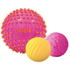 Ludi set 3 mingi senzoriale mici 6m+, Roz