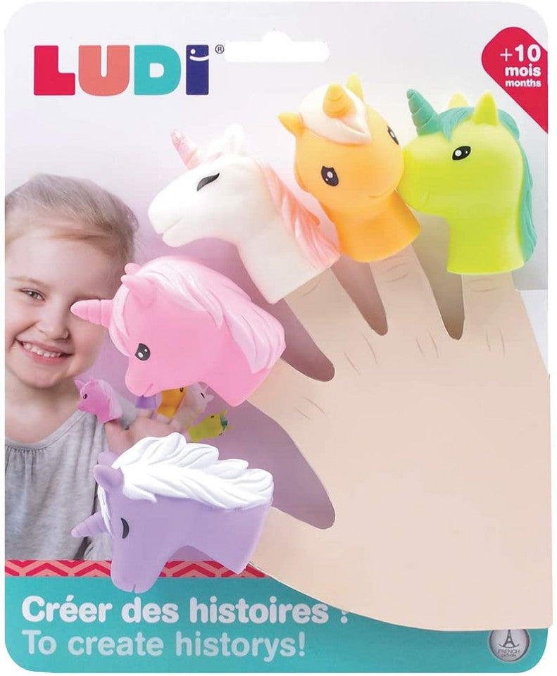 Ludi set 5 marionete deget 10m+ Unicorn