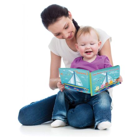 Ludi set jucarie de baie carte si marionete pentru degete 10m+