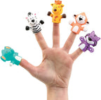 Ludi set 5 marionete deget 10m+, Safari Animals LUD30074 01