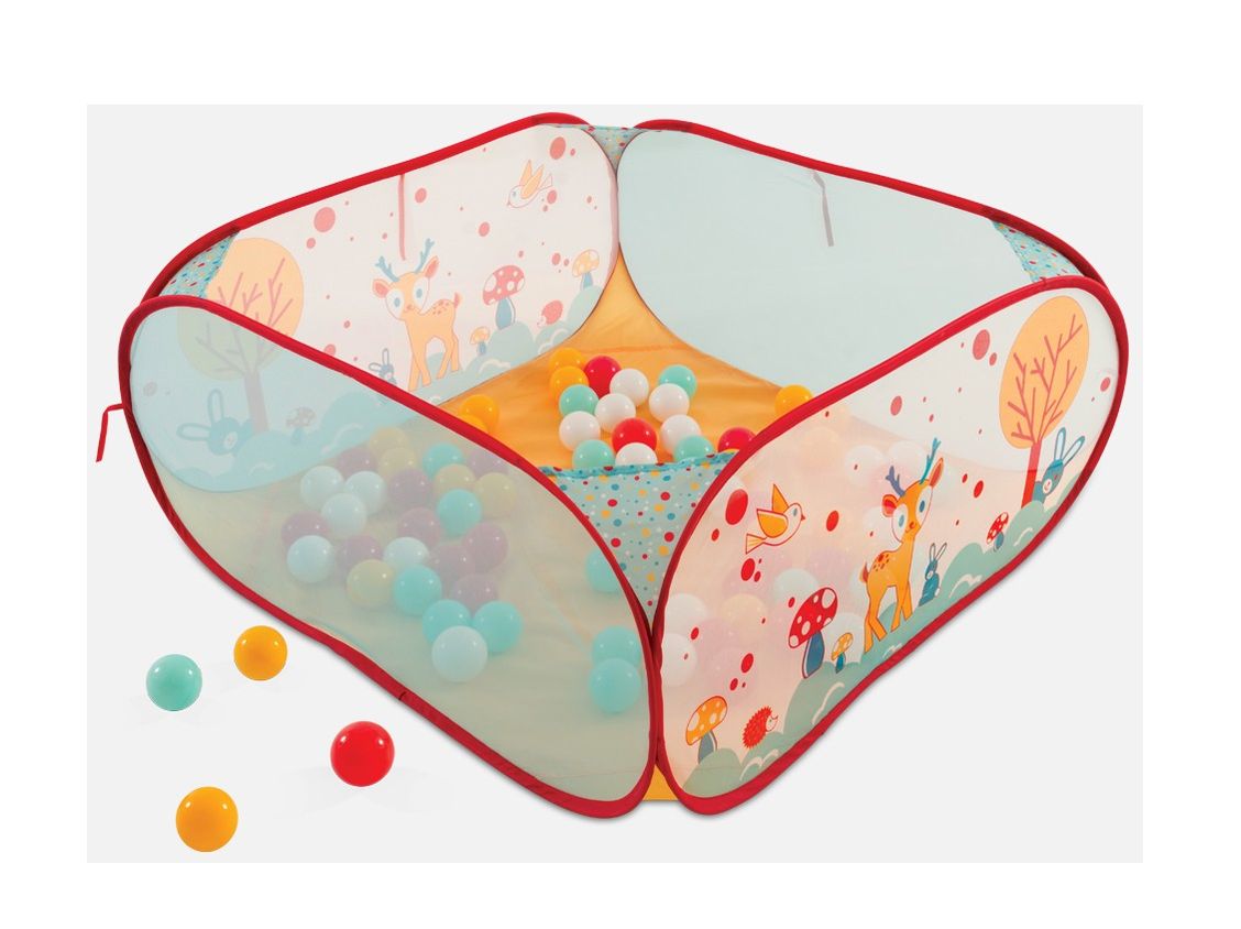 Ludi spatiu de joaca pliabil 90 x 90 cm 6m+, Iepure LUD20005 01 Imagine principală a produsului