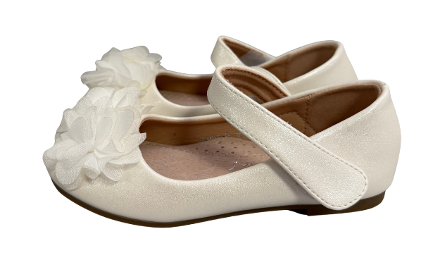 Luszi balerini fete cu bareta si floricele 23-30 White Imagine principală a produsului