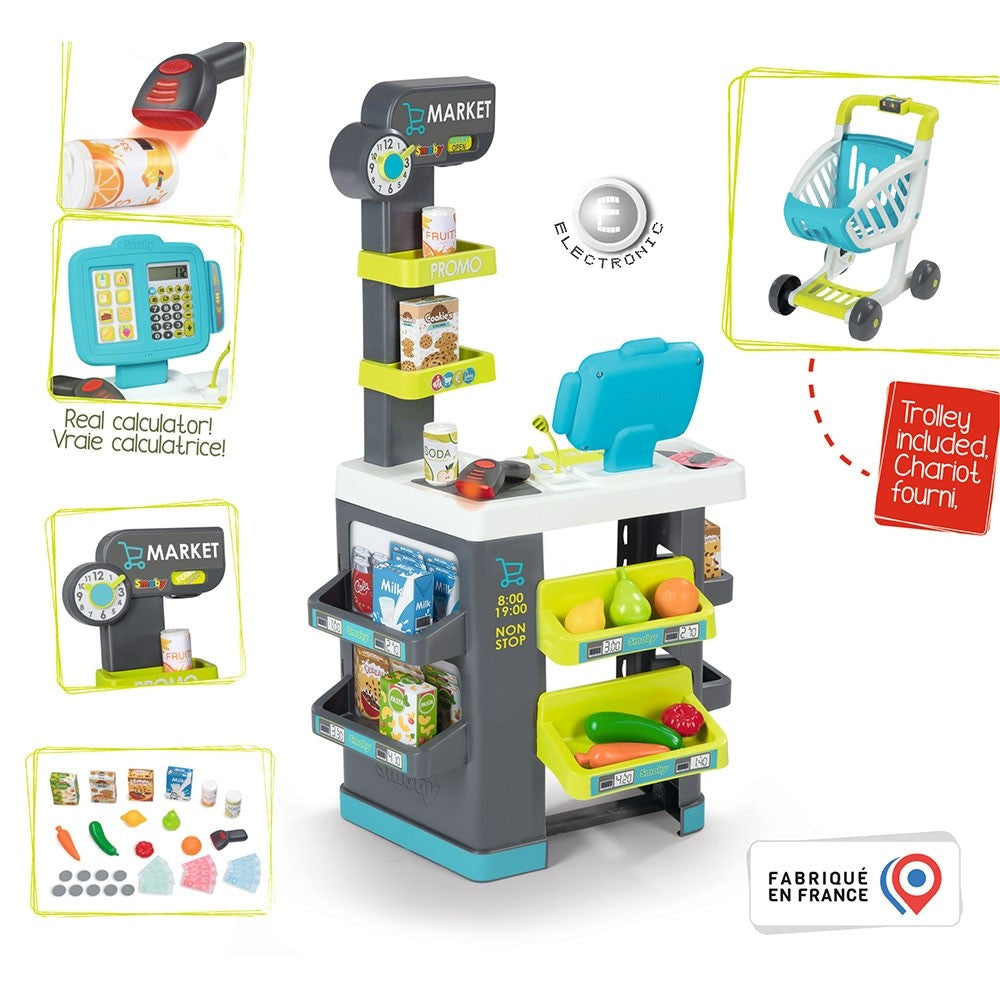 Smoby Magazin pentru copii Smoby Market 3 ani+ 