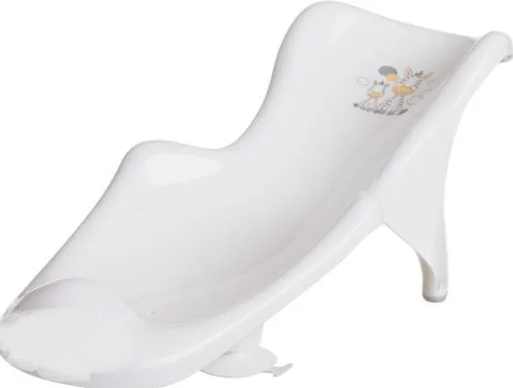 Maltex Baby Suport de baie antiderapant 0m+ Zebra, Alb
