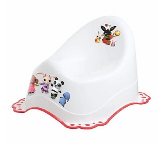 Maltex Baby olita anti-alunecare 6m+, Bing alb cu rosu ML-3110