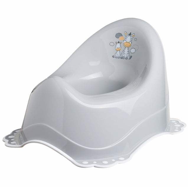 Maltex Baby olita muzicala anti-alunecare 6m+, Zebra gri 01