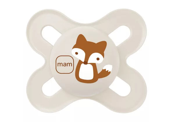MAM biberon anti-colic Start 130 ml+suzeta 0m+ Bej cu raton