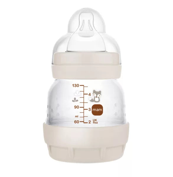 MAM biberon anti-colic Start 130 ml+suzeta 0m+ Bej cu raton Imagine secundară a produsului