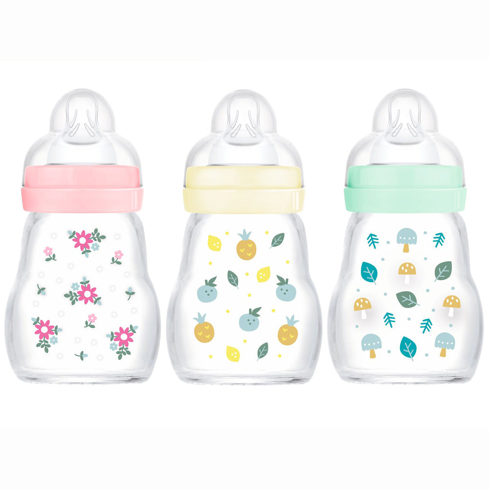 MAM biberon sticla 170 ml cu tetina silicon flux lent 0m+ Imagine principală a produsului