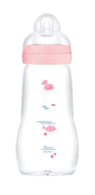 MAM biberon sticla 260 ml Feel Good tetina silicon flux mediu 2m+
