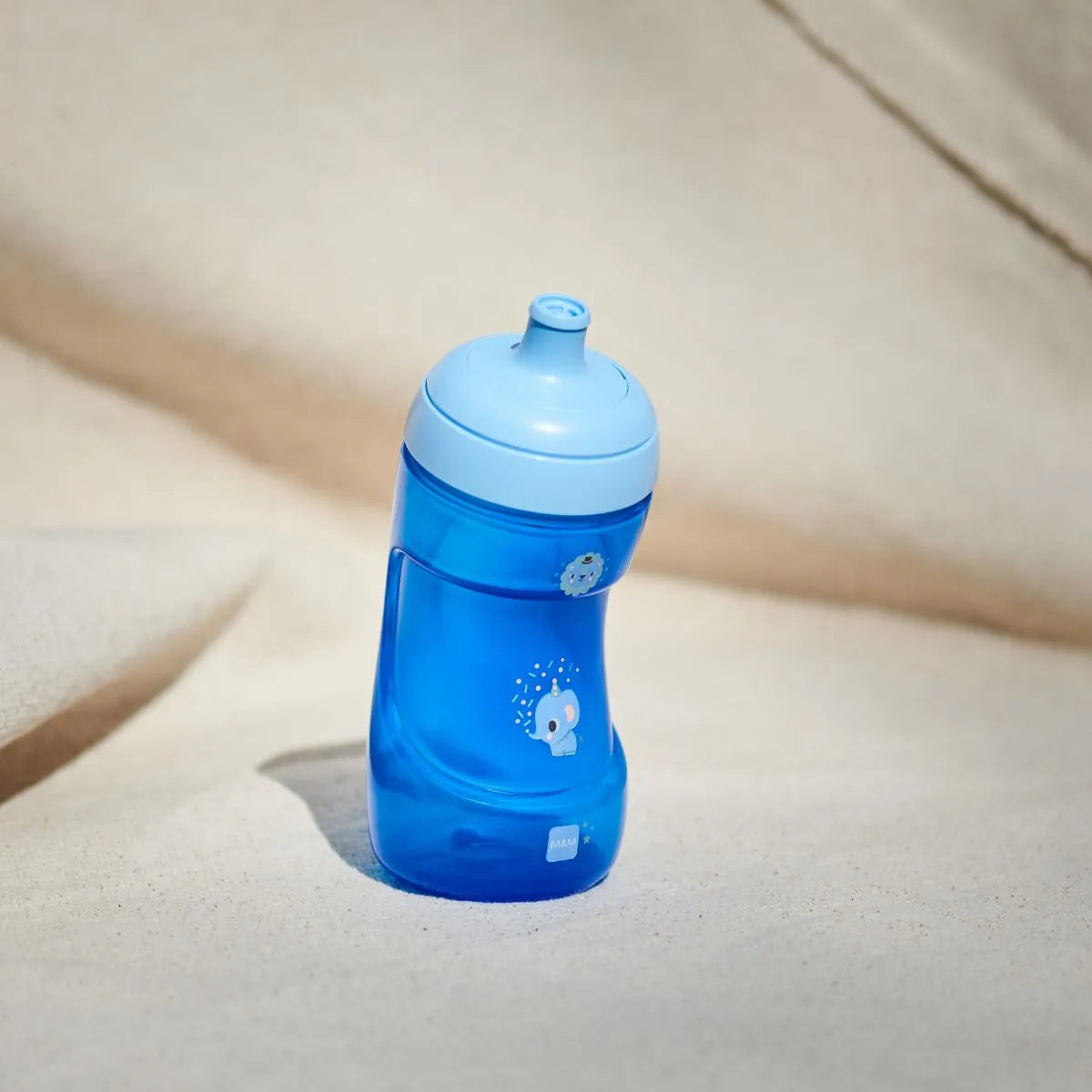 MAM cana Sports Cup 330 ml 12m+ Albastru cu elefant