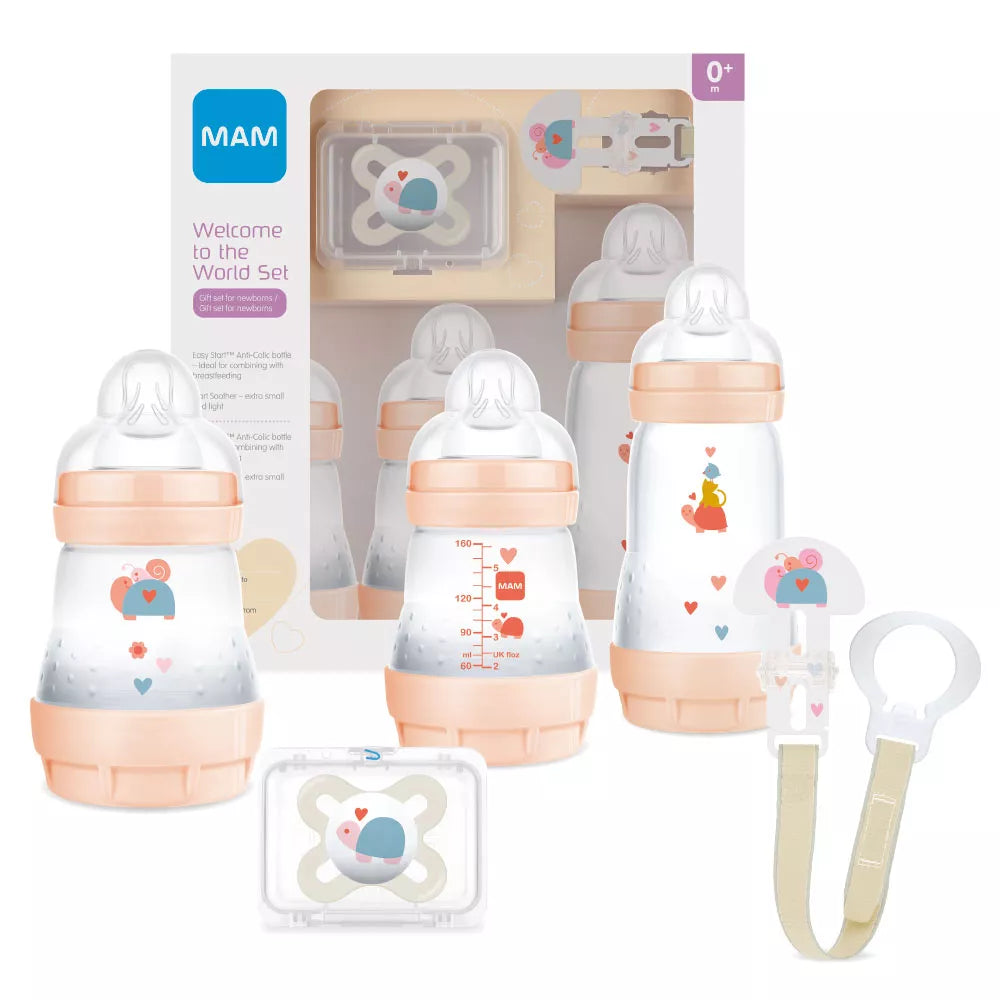 MAM set cadou incepator 5 piese Welcome to the World 0m+ Fete