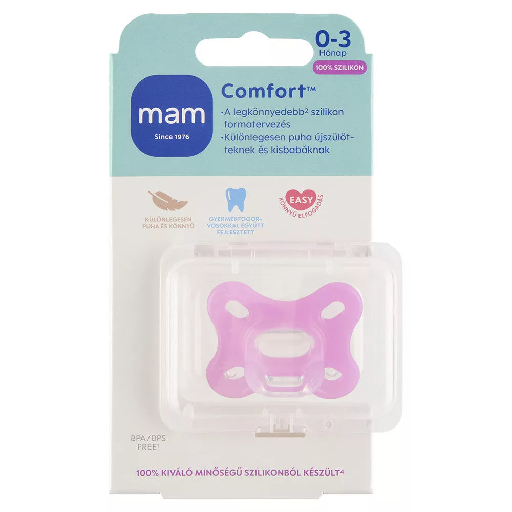 Mam suzeta silicon moale Comfort 0-3 luni 1 buc