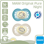 Mam suzeta silicon Original Pure Night 16m+ 2 buc
