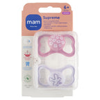 Mam suzeta silicon Supreme 6m+ 2 buc Animal
