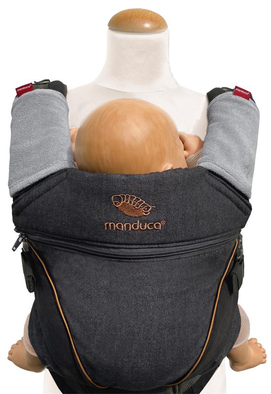 Manduca protectie bretele Fumbee din bumbac organic Light Grey