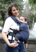 Manduca XT marsupiu ergonomic din bumbac organic 3.5-20 kg Denimblue-toffee