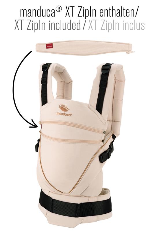 Manduca XT marsupiu ergonomic din bumbac organic 3.5-20 kg Denimpowder-toffee