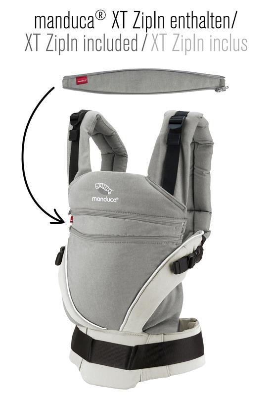 Manduca XT marsupiu ergonomic din bumbac organic 3.5-20 kg Grey-white