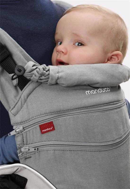 Manduca XT marsupiu ergonomic din bumbac organic 3.5-20 kg Grey-white