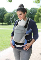 Manduca XT marsupiu ergonomic din bumbac organic 3.5-20 kg Grey-white