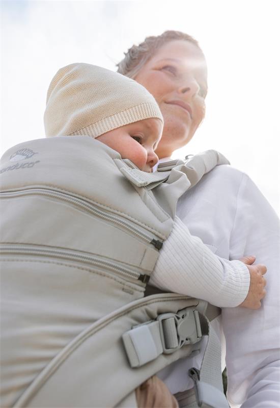 Manduca XT marsupiu ergonomic din bumbac organic 3.5-20 kg Monochrome Cloud