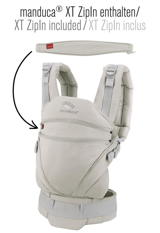Manduca XT marsupiu ergonomic din bumbac organic 3.5-20 kg Monochrome Cloud