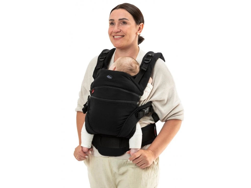 Manduca XT marsupiu ergonomic din bumbac organic 3.5-20 kg Obsidian