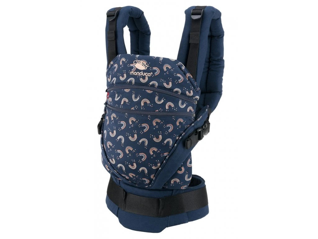 Manduca XT marsupiu ergonomic din bumbac organic 3.5-20 kg Rainbow Night Imagine principală a produsului