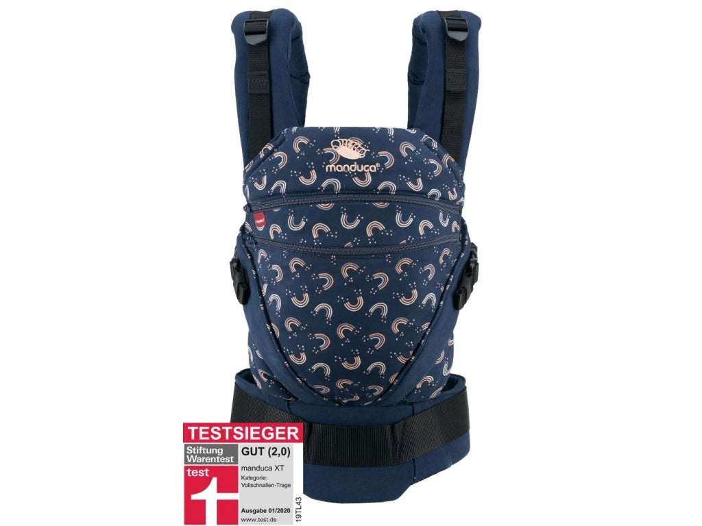 Manduca XT marsupiu ergonomic din bumbac organic 3.5-20 kg Rainbow Night