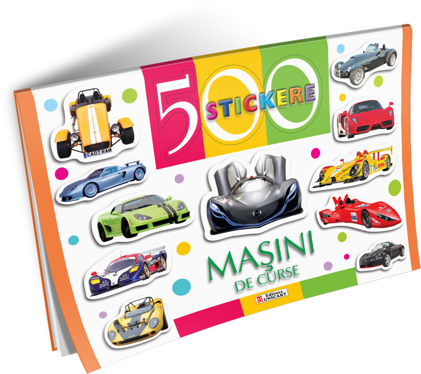 Unicart 500 de Stickere pentru 3-5 ani Masini de curse