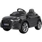Masinuta electrica Audi RS Q8 cu scaun din piele si roti EVA 3 ani+ Black