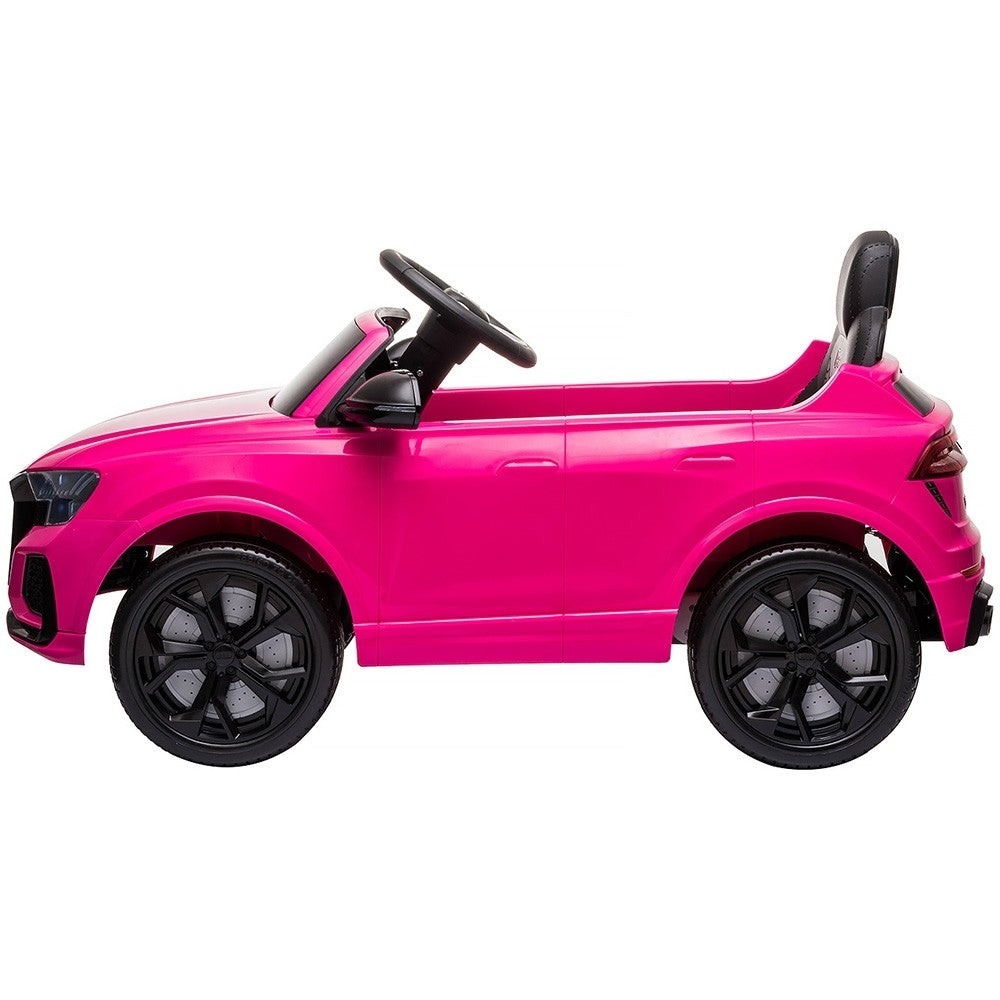 Chipolino masinuta electrica Audi RS Q8 cu scaun din piele si roti EVA 3 ani+ Pink
