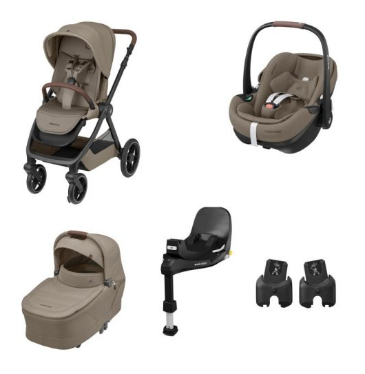 Maxi Cosi carucior 3in1 Oxford 0-22 kg + BAZA CADOU Twillic Truffle Imagine principală a produsului