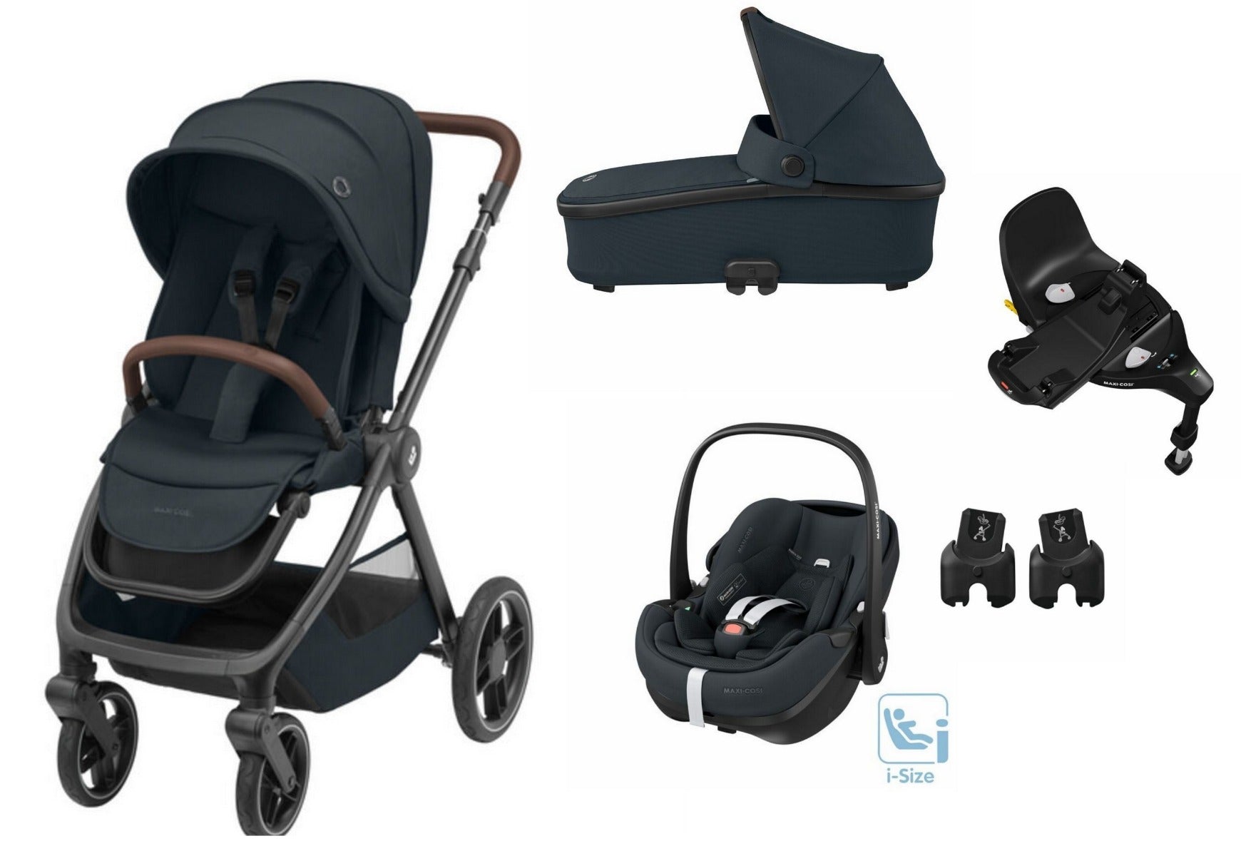 Maxi Cosi carucior 3in1 Oxford 0-22 kg + CADOU BAZA Essential Graphite