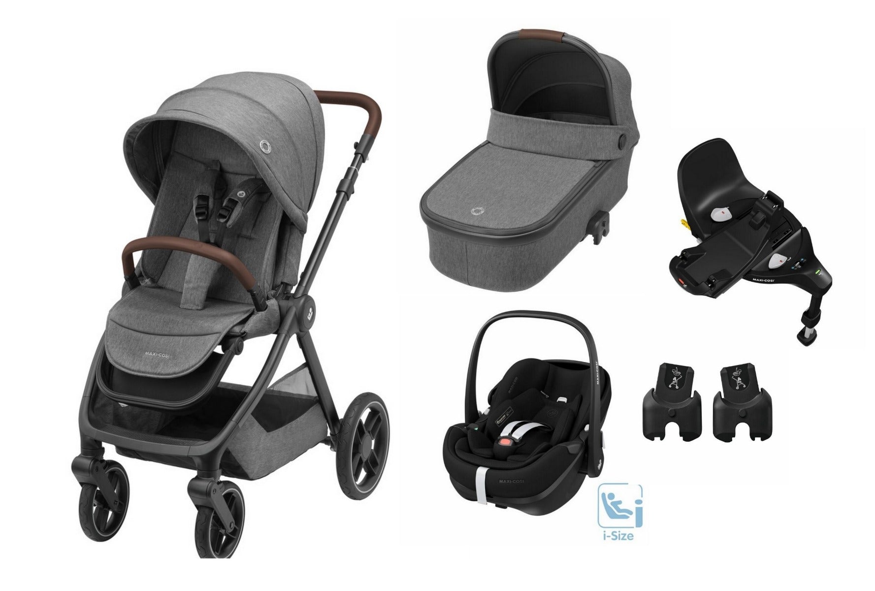 Maxi Cosi carucior 3in1 Oxford 0-22 kg + CADOU BAZA Select Grey-Black