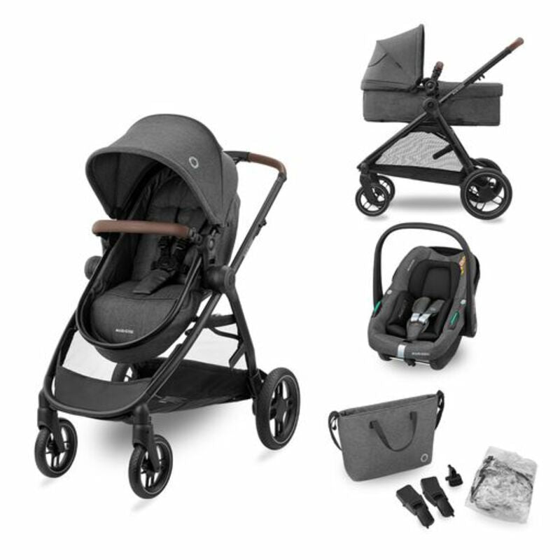 Maxi Cosi carucior 3in1 Zelia S Trio 0m+, Dark Grey Imagine principală a produsului