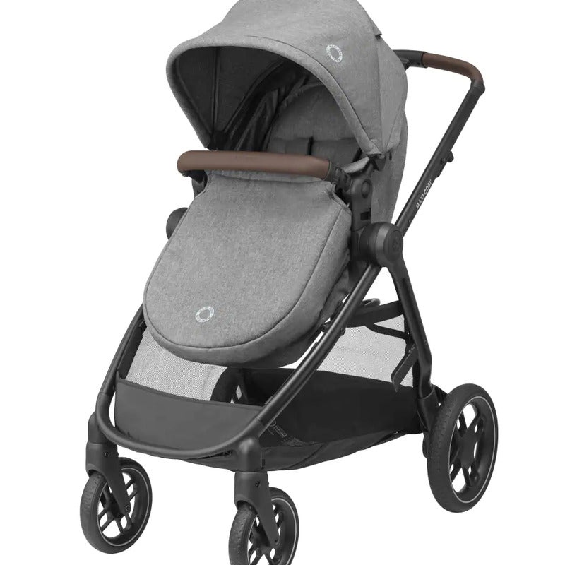 Maxi Cosi carucior 4in1 Zelia S Trio cu baza FamilyFix S i-Size 0m+ Grey