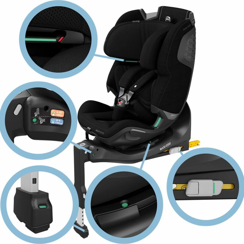 Maxi Cosi scaun auto isofix Emerald 360 Pro SlideTech G-Cell 40-150 cm Authentic Black