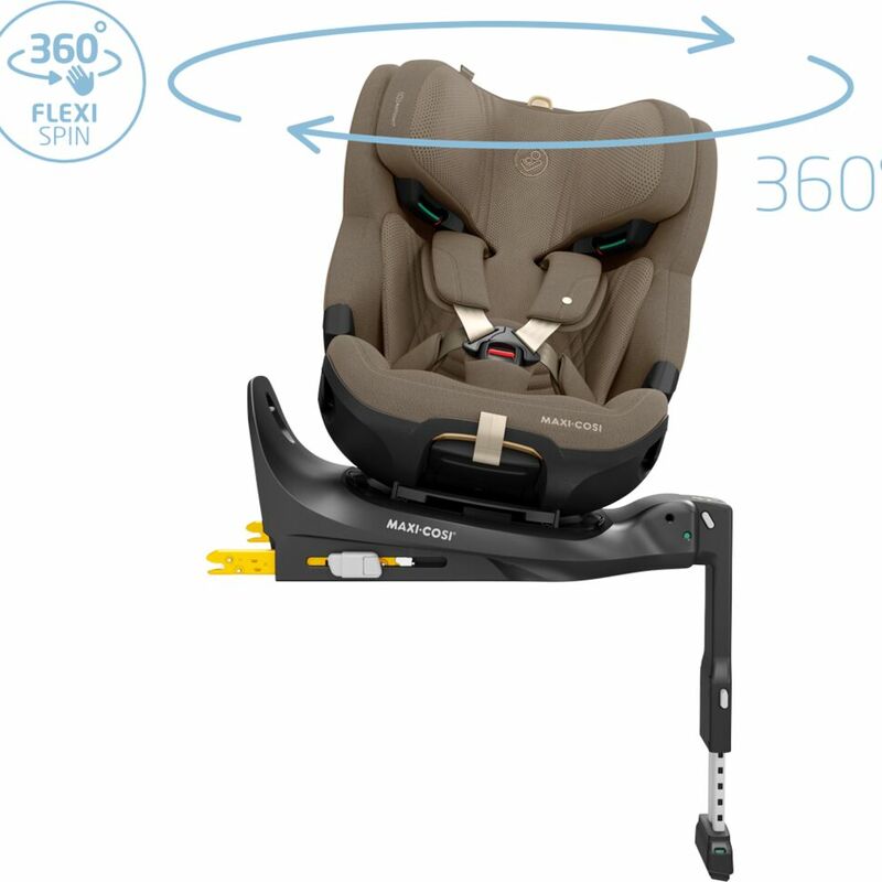 Maxi Cosi scaun auto isofix Emerald 360 Pro SlideTech G-Cell 40-150 cm Authentic Truffle Imagine secundară a produsului