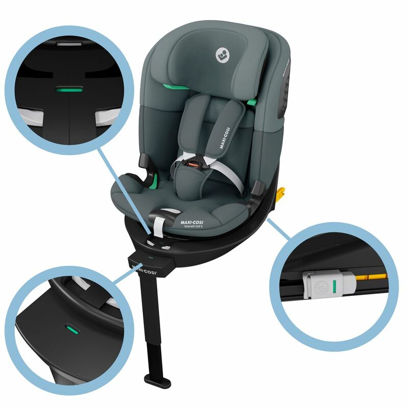 Maxi Cosi scaun auto isofix Emerald 360 S i-Size pentru 40-150 cm Tonal Graphite