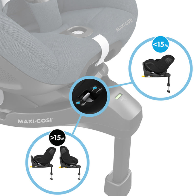 Maxi Cosi scaun auto Mica 360° Pro SlideTech&Eco 40-105 cm Authentic Graphite