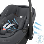 Maxi Cosi scaun auto Pebble 360 Pro2 SlideTech&EcoCare 40-87 cm Twillic Graphite