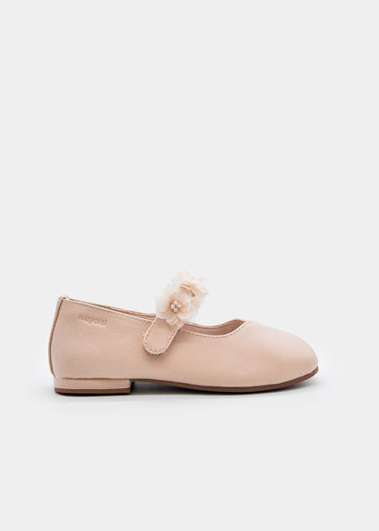 Mayoral balerini fete cu bareta cu flori 31-36 Hazelnut