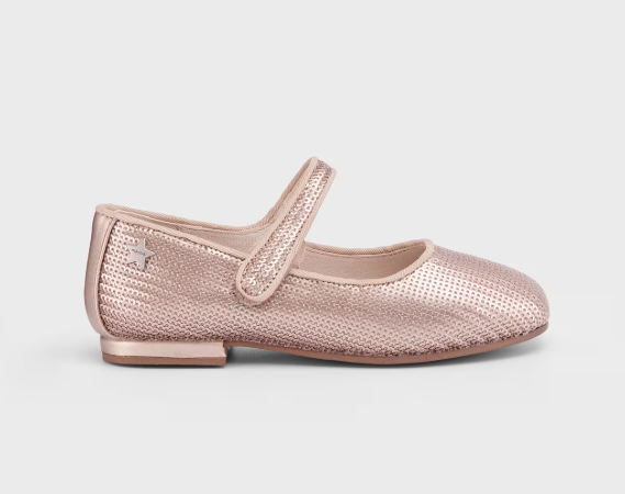 Mayoral balerini fete cu paiete 26-28 Rose Gold Imagine principală a produsului